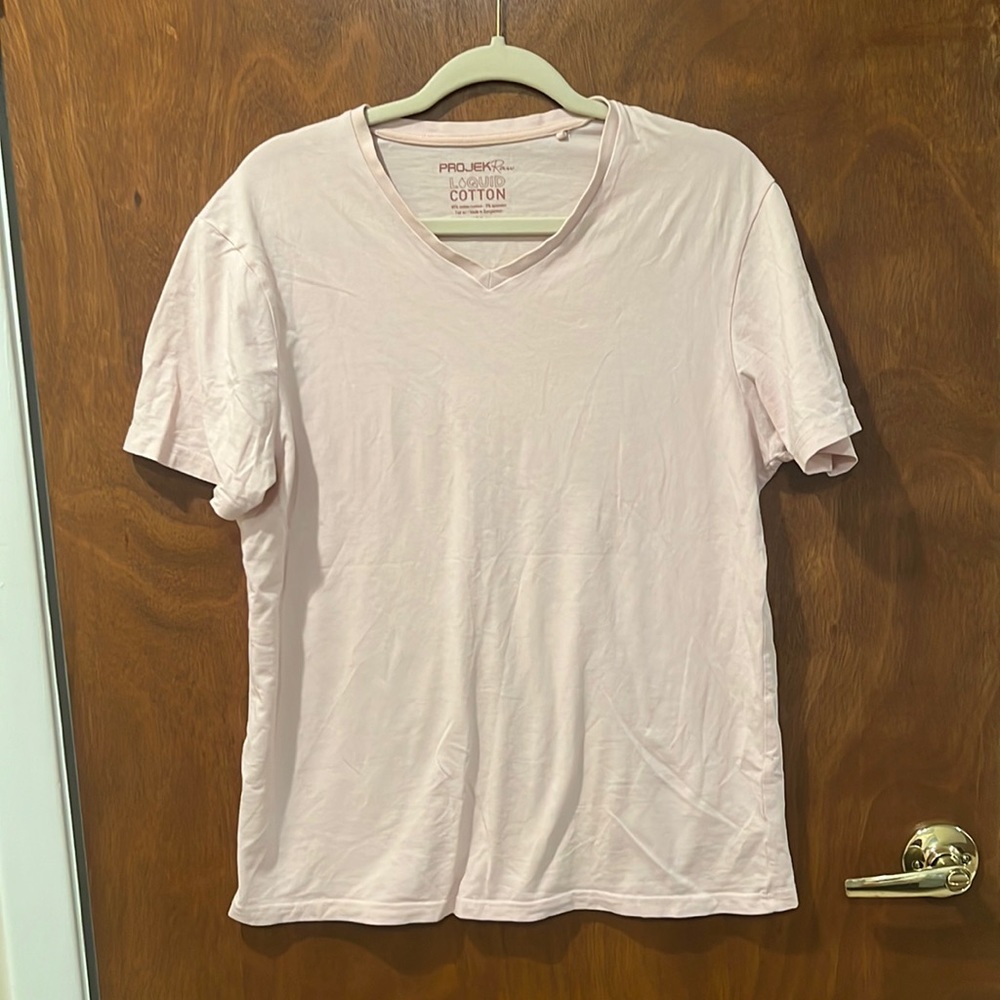 Mean pink cotton t shirt